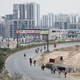 In Ghaziabad, where several migrant labourers work on construction sites, a mass migration is underway on foot.